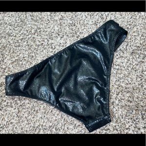 Glitter Metallic Sparkly Black Bottoms